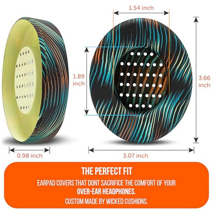 WC SweatZ Studio - Patented Covers for Beats Studio 3 (A1914) & 2 (B0500) | Made by Wicked Cushions | Made with Premium Silicone | Also fits B0501 | The Simulation - color: The Simulation