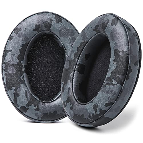 WC Wicked Cushions PadZ - Thick & Soft Ear Pads for ATH M50X / M40X / SteelSeries Arctis/HyperX Cloud & Alpha/Logitech G Pro X/Compatible with Over 50 Headphones | Black Camo - color: Black Camo