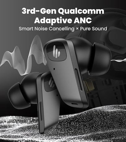 Edifier NeoBuds Planar TWS Earbuds, Hi-Res Wireless, 30H Playtime | 12mm Planar Magnetic Drivers, Snapdragon Sound, Hybrid ANC, Bluetooth 5.4 Dual Connection, Google Fast Pair, 60ms Low Latency