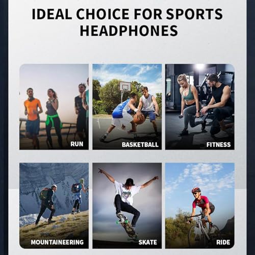 True Bone Conduction Open Ear Headset Waterproof Stereo Bluetooth Earphone Pairless Wear Ideal Choice for Driving Bicycling Running Skiing-B8 Orange - color: Bone Conduction B8 Orange