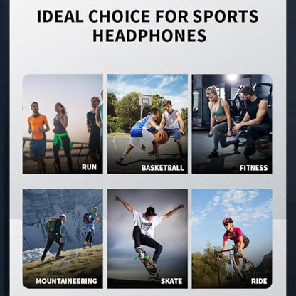 True Bone Conduction Open Ear Headset Waterproof Stereo Bluetooth Earphone Pairless Wear Ideal Choice for Driving Bicycling Running Skiing-B8 Orange - color: Bone Conduction B8 Orange
