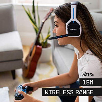ASTRO Gaming Logitech G A20 Gen 2 Wireless Headset PlayStation - White/Blue | Compatible with PlayStation 5, PlayStation 4, PC, Mac - style: PS5, PS4, PC/Mac