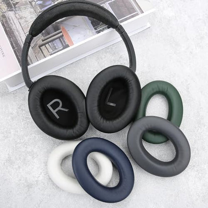Replacement Ear Pads for Bose QuietComfort 45 QC35 QC35ii QC25 QC15 Over-Ear Headphones with Protein Leather& Memory Foam (Navy Blue) - color: QC45 Navy Blue