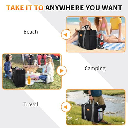 Carrying Bag for Ninja Slushine Machine,Easy Use | FS301/FS300/FS299/FS605 and Other Slushine Machines - Large Capacity, Perfect for Party, Travel & Tour
