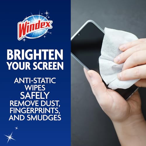 Windex Electronics Screen Wipes for Computers, Phones, Televisions and More, 25 Count - Pack of 3 (75 Total Wipes) - size: 25 Count (Pack of 3)