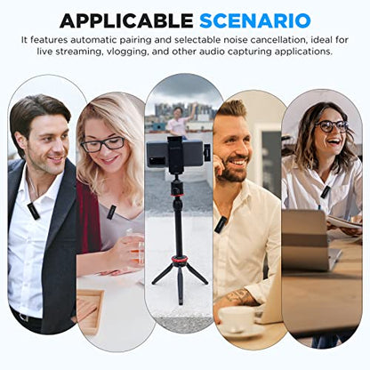 Saramonic Wireless Lavalier Microphone System For iPhone iPad 2.4Ghz Professional Clip On Lapel Condenser Plug-Play Mic For Vlog Interview Live Streaming Recording Video Youtube SR-Blink Go-U1 (TX+RX) - size: SR-Blink Go-U1