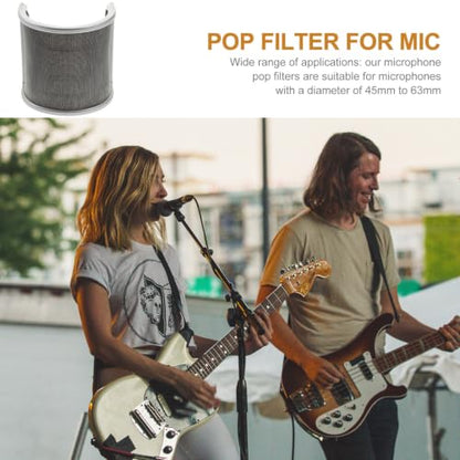 Mic Pop Filter Windscreen for Condenser Microphones 45-63mm