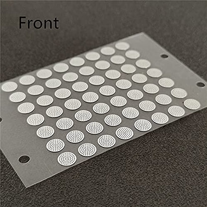 Earbuds Dust-Proof Steel Mesh with Glue Stainless in-Ear Earphones Replace Clean Net Filter dust Headphones Shell Steel mesh 3.7mm 4.5mm 4.8mm 5.0mm (Pack of 10pairs) (4.5mm) - size: 4.5mm*10 pair