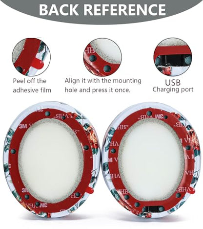 Replacement Ear Pads Compatible with Beats Studio 3 Wireless White Flower - color: White Flower