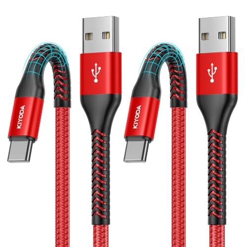 USB C to USB C Cable 60W Fast Charging 10FT, USB C to C Cable for CarPlay | 2Pack Super Durable USB Type C iPhone Charger USBC Cord for iPhone 17/16/15/Pro Max, Samsung Galaxy S26 and More-Upgraded - color: Red, size: 6FT, style: USB A to USB C