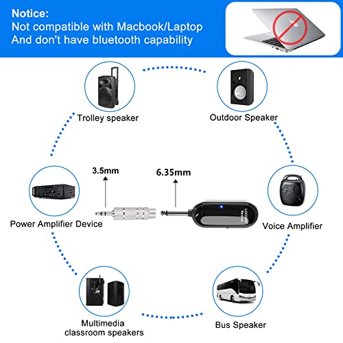 UHF Wireless Headset Microphone System: Mic Headset - LED Digital Display, Head Handheld Mic 2 in 1, Working Time 6H, 165 ft Range Mics for Voice Amplifier, Tour Guide, Teaching, Fitness, PA System - color: Black1