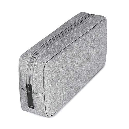 Universal Electronics/Accessories Soft Carrying Case Bag, Durable & Light-weight,Suitable for Out-going, Business, Travel and Cosmetics Kit (Big-Gray) - color: Big-Gray