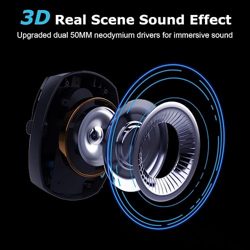Wireless Gaming Headset with Detachable Noise Cancelling Microphone, 2.4G Bluetooth - USB - 3.5mm Wired Jack 3 Modes Wireless Gaming Headphones for PC, PS4, PS5, Mac, Switch, Phone, Tablet