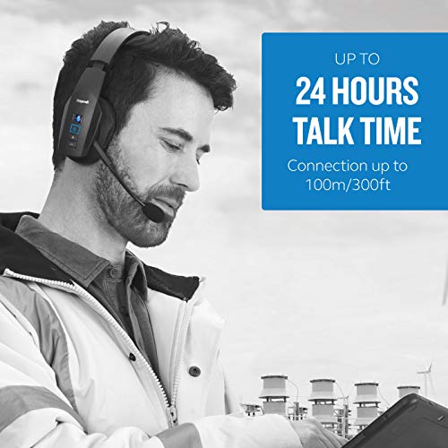 BlueParrott B450-XT Noise Cancelling Bluetooth Headset – Industry Leading Sound with Long Wireless Range, Extreme Comfort and Up to 24 Hours of Talk Time