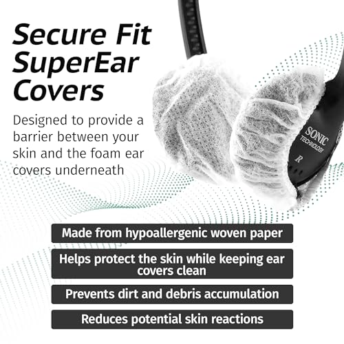 SuperEar Headphone Covers - Disposable Headset Ear Covers - 50 Pair (2.5")