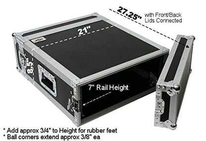 OSP Cases | ATA Road Case | 4-Space Amp Rack | 20" Deep | RC4U-20 - size: 4 Space, 20"