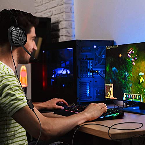 2.0M Replacement Audio Cable Compatible with Astro A40 A40TR Gaming Headset, Inline Mute Wire and No Volume Control Cord (TPE Cord) - style: TPE Cord