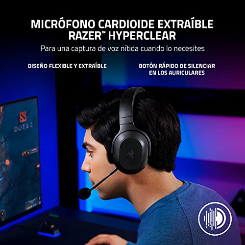 Razer Barracuda X Wireless Gaming & Mobile Headset (PC,PlayStation,Switch 2,Android,iOS): 2.4GHz Wireless + Bluetooth - Lightweight - 40mm Drivers - Detachable Mic - 50 Hr Battery - Black,(Pack of 2) - color: Classic Black, size: Standard (Pack of 2), sty