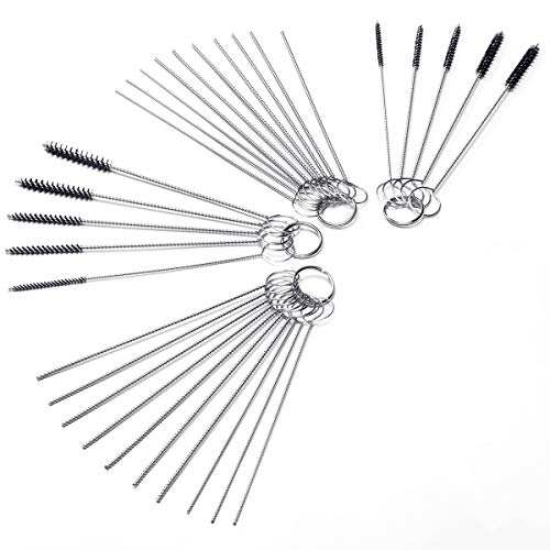 Carb Carburetor Cleaner Cleaning Brushes Kit | Small Wire Brush - 20 Needles + 10 Brushes