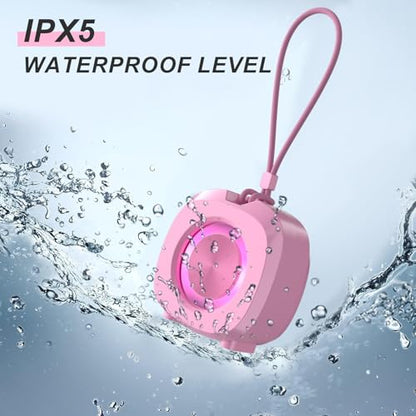 Bluetooth Speaker Portable Media Players Clear Loud Stereo Sound Deep Bass Wireless Speaker With Lights TWS IPX5 Waterproof Small Speakers Long Playtime for Home/Party/Outdoor/Beach Electronic Gadgets - color: Pink