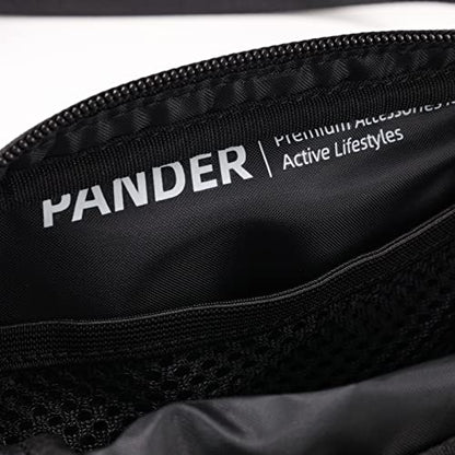 Pander Mini Belt Bag – Ultra Compact, Fits 6.7” Phone, Lipstick, Earbuds, Essentials, Small Crossbody Waist Purse, Black Onyx - color: Black Onyx