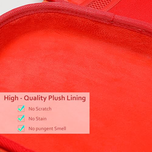 XANAD Hard Case for JBL Tune 720BT/770NC/710BT/760NC/700BT/750BT/510BT/660NC/520BT/500/E45BT and JBL Live 770NC/660NC/650BT/460NC/670NC/400BT/500BT and Wireless Headphone,Orang Red - color: Black Outside+Orange Inside
