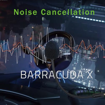 Mic Replacement for Razer Barracuda X Headset, 3.5mm Detachable Gaming Microphone Boom with Foam