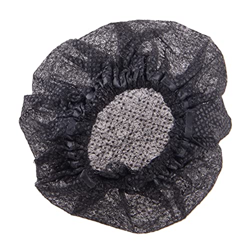 5 Sets Disposable Non-Woven Microphone Cover Sanitary Filter-Black