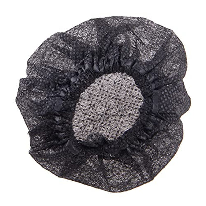 5 Sets Disposable Non-Woven Microphone Cover Sanitary Filter-Black