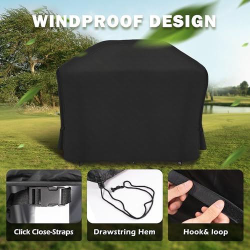 Grill Cover for Traeger Woodridge Elite Pellet Grill TFC97XLH, Outdoor Griddle Cover for Traeger Elite/Pro Pellet Smoker Grill, Waterproof BBQ Grill Cover for All Weather - size: 67"L x 27"D x 45"H