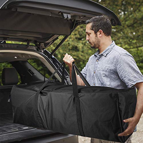 Sports Duffle Bag - Extra Large Travel Duffel Luggage Bag with Upgrade Zipper, Sturdy & Water Resistant, Black (Black 47inch) | Heavy Duty Dual Zipper, 600D Polyester, Oversized Capacity, Sturdy & Water Resistant for Camping Outdoor Moving, Black - size: