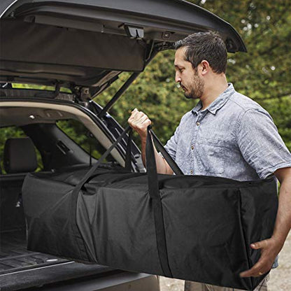 Sports Duffle Bag - Extra Large Travel Duffel Luggage Bag with Upgrade Zipper, Sturdy & Water Resistant, Black (Black 47inch) | Heavy Duty Dual Zipper, 600D Polyester, Oversized Capacity, Sturdy & Water Resistant for Camping Outdoor Moving, Black - size: