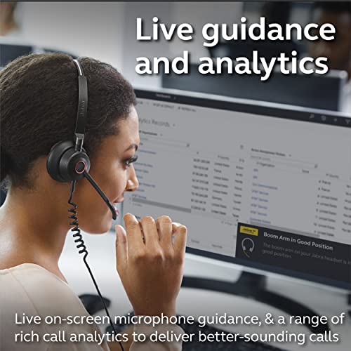 Jabra Engage 50 Wired Headset, Mono – Telephone Headset with 3-Microphone System, Blocks Out Background Noise for Increased Agent Focus, Call Center Headset Features Enhanced Hearing Protection