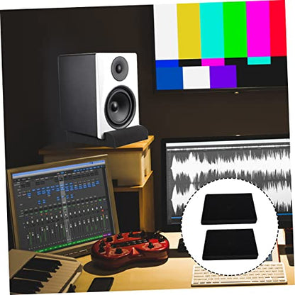 KESYOO 2pcs Acoustic Sponge Sound Isolation Cushions Noise Isolation Mat for Studio Monitors Shockproof Speaker Pads Reduces Vibrations Unwanted Resonance