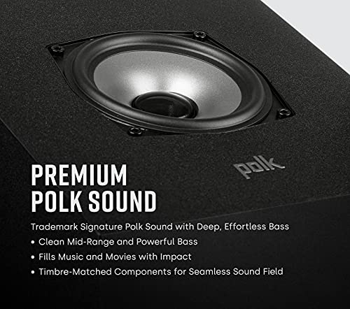 Polk Audio Monitor XT90 Height Speaker Pair for 3D Sound, Midnight Black - style: Hi-Res Height Speaker (XT90)