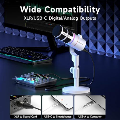 EJoy D10 PRO(D) Wireless USB Gaming Microphone with 45H Battery for Gaming