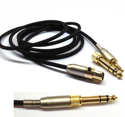 NewFantasia Replacement Audio Upgrade Cable Compatible with AKG K240, K240S, K240MK II, Q701, K702, K141, K171, K181, K271s, K271 MKII, Pioneer HDJ-2000 Headphones 1.5meters/4.9feet - size: 1.5m
