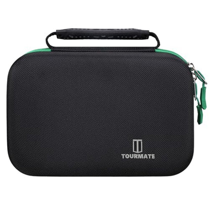 Tourmate Hard Storage Case Compatible for YAMAHA MG06X/MG06 6-Input/AG03/AG03 MK 2/AG06MK 2 Stereo Mixer, Protective Hard Shell Carrying Bag(CASE ONLY) (Black & Green) - color: Green Zipper