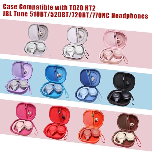 Case for JBL Tune 510BT/720BT/770NC/520BT/520C/670NC Headphone Purple | Hard Carrying Travel Case for JBL Live 670NC/770NC/680NC/780NC Headphones - color: Purple