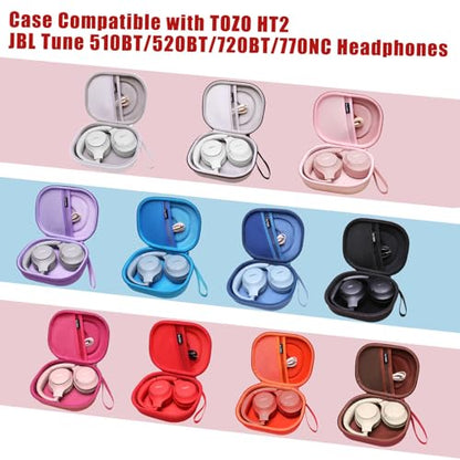 Case for JBL Tune 510BT/720BT/770NC/520BT/520C/670NC Headphone Purple | Hard Carrying Travel Case for JBL Live 670NC/770NC/680NC/780NC Headphones - color: Purple
