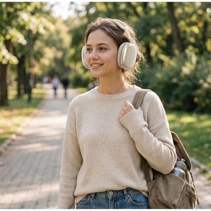 3-in-1 Case for AirPods Max, Clear TPU Ear Cup Protectors & Silicone Headband Cover, Anti-Scratch Accessories Set Compatible with AirPods Max 2/1 (2026/2024/2020), Starlight - color: A2-Starlight