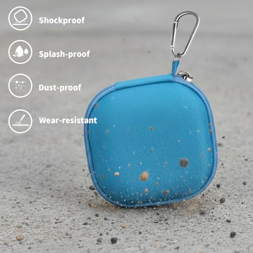 Case Compatible with Bose New SoundLink Micro 2nd Gen Bluetooth Speaker, Portable Carrying Storage Organizer Box with Mesh Pocket for USB Cable&Accessories - Blue (Bag Only)