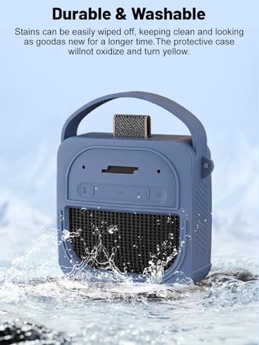 Silicone Protective Case for Bose SoundLink Micro (2nd Gen) Bluetooth Speaker, Full-Body Protective Cover with Precise Cutout, Shockproof Dustproof Protector Sleeve & Scratch-Resistant Sleeve[Blue] - color: Blue