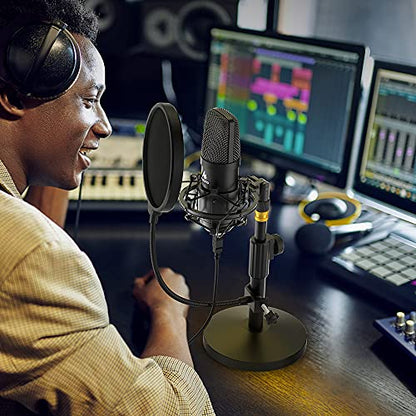 MAONO A04T USB Condenser Microphone Kit, 192kHz/24bit for PC Podcasting