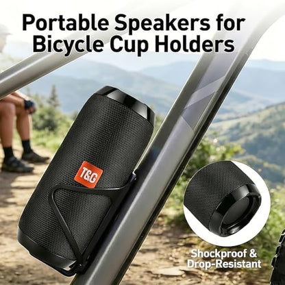 T&G TG Portable Bluetooth Speaker, IPX4 Waterproof Wireless Speaker,Black - color: Black