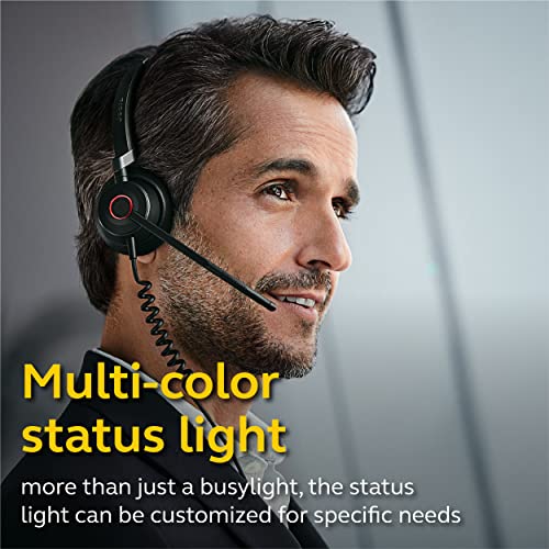 Jabra Engage 50 Wired Headset, Mono – Telephone Headset with 3-Microphone System, Blocks Out Background Noise for Increased Agent Focus, Call Center Headset Features Enhanced Hearing Protection