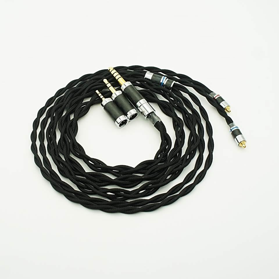 PENON Space 4 Shares 133 Cores OFC Silver-Plated Wires HiFi Audiophile Wired Earphone Replacement Cable IEM Upgrade Cable with 3-in-1 Detachable Plugs - size: MMCX