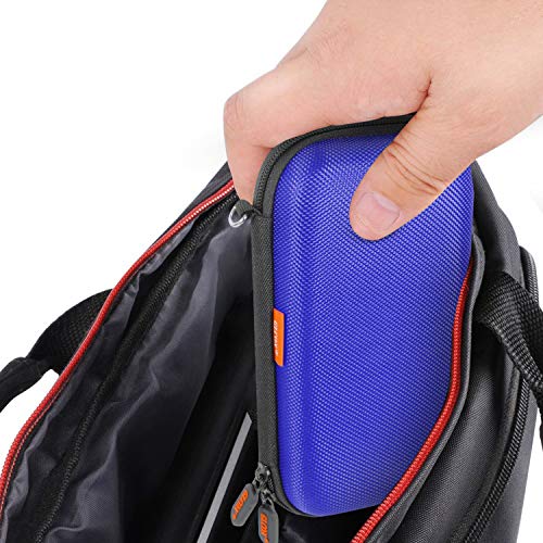 Blue Hard EVA Case for WD Seagate Hard Drive, Shockproof Bag - color: Blue