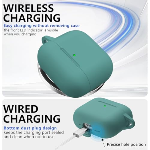 Ljusmicker for AirPods 5/4 Case (2026/2024) with Magnetic Lock,Green - color: B2-Green