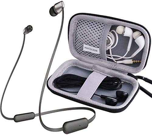 Hard EVA Travel Case for Sony Wi-Xb400/Wi-C200/ WI-C310 Wireless in-Ear Headphones. Earphone Carrying Case MP3 Player Case Headphone Small Storage Pouch